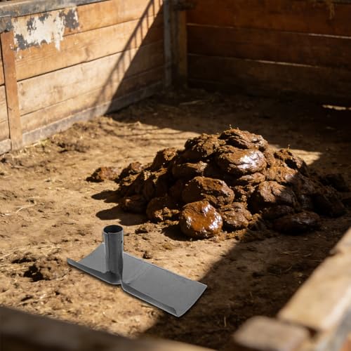 Barn Cleaning Tool, Thickened Manure Scraper Blade Replacement - 12 Inch Width - Pooper Scooper for Horse and Cattle, Concrete Floor Muck Out Tool