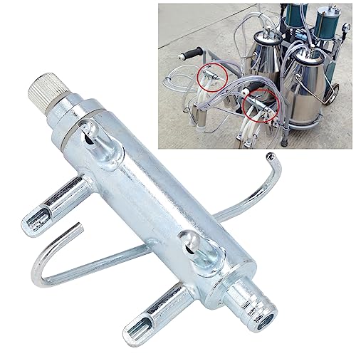 Milking Claw Cow Milking Machine Iron Milk Collector Milking Collector Piston Milking Cup Parts Accessories Diameter 16Mm Handling Supplies