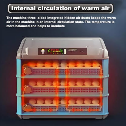 Egg Incubator with Automatic Turning and Humidity Control, Digital Display for Hatching Chicken, Duck, and Quail Eggs - Adjustable 300 Egg Capacity - size: 300