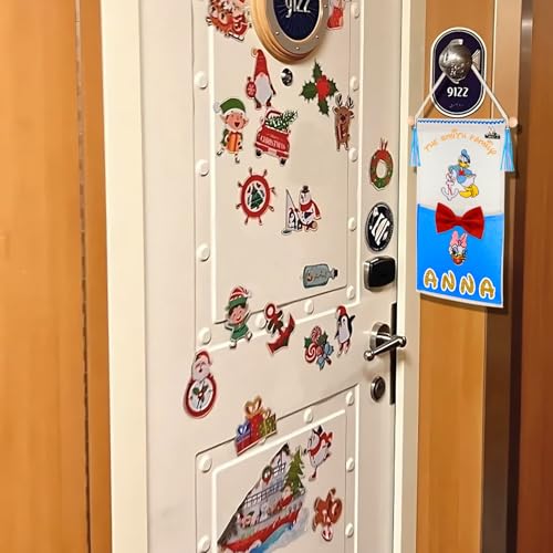 RUNROLE 8 Inch Narrow Fish Extender to Right Fit the Cabin Door - 1, 2, 3, 4, 5 Pocket, Blank White for Easy Customization, 2026 &2027 FE for Gift Exchanges and Pixie Dust - size: 1 Pocket