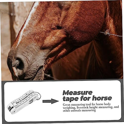 VICASKY Horse Tape Measure 8.2ft Professional Measure Tape Large Markings for Easy Reading Horse Height and Weight Measurement