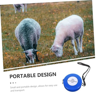 Cattle and Pig Weight Tape Measure 2.5m Animal Body Circumference Measuring Tape for Farm Livestock Including Goats and Horses Style