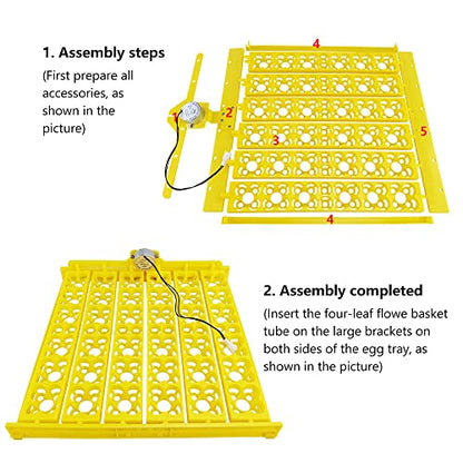 Automatic Multifunction Incubator Egg Tray With 110V Motor Turning Hatcher for Chickens/Ducks/Birds/Poultry (36-tray-110V) - color: 36-tray-110V