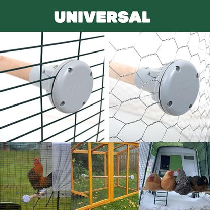 Omlet Chicken Perch | Eucalyptus Wood Roosting Bar for Poultry Runs | Weather-Resistant Outdoor Chicken Perch with Innovative Bracket Design | Fun and Durable Hen Accessory | 3ft - size: 3ft