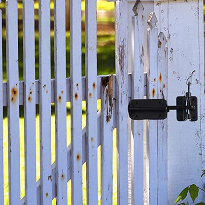 Moxweyeni 6 Pieces Gate Latch Cable Pull Latch String Fence Gate Lock Opener for Metal Vinyl Wooden Fences Adjustable, 19 Inch(Black,1.5mm) - color: Black, size: 1.5mm