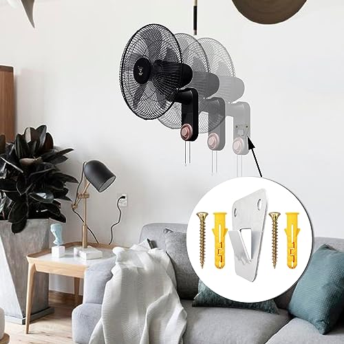 Wall Fan Mounting Brackets - 2 Pack, Silver, Steel, Wall Mount