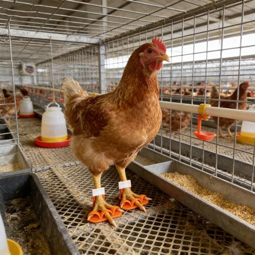Chicken Leg Splint for Broken Leg, 4-Size Reusable Acrylic Splint & Bandage Kit, First Aid for Chicken Duck Poultry Bird Leg Injury Treatment
