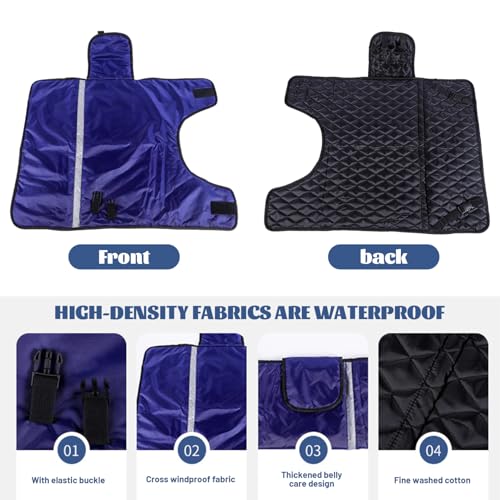 Calf Blankets for Winter, Soft Warm Thickened Goat Blanket, Waterproof Windproof Adjustable Calf Blanket for Keep Cow, Oxen, Horses Warm, Livestock Care, Farm