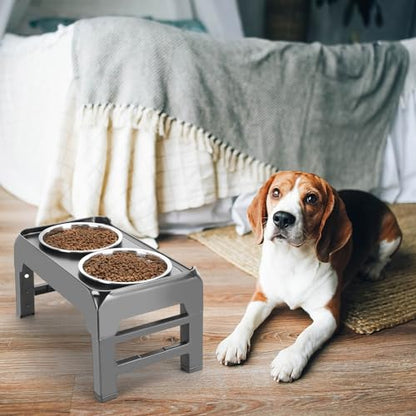 COMESOON 2 Pack 7.2" Stainless Steel Dog Bowls 50oz Thickened Durable Replacement Dog Food Bowls for Food and Water, Fit for COMESOON Bowl Stand DB-B01/DB-B03 - color: Stainless steel bowl