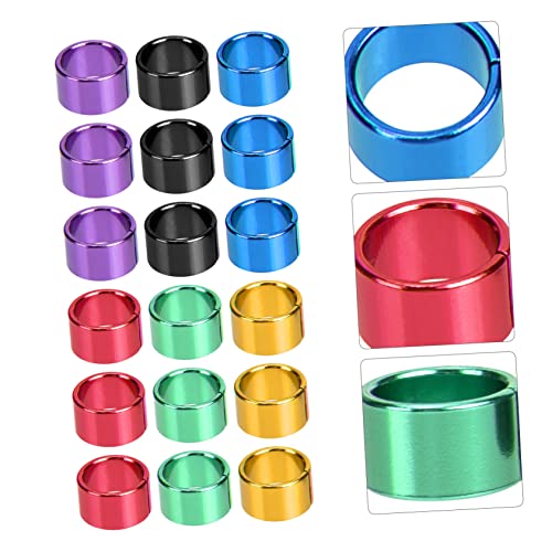 Kisangel 18pcs Multi Aluminum Foot Bands Bird Leg for Identification and Loss Suitable for Pigeons Quails and Poultry Random Color