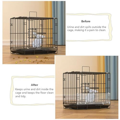 12PCS Pet Cage Guard, Rabbit Urine Guard, 13.8" x 5.9" Pet Cage Edge Liner with 120PCS Ties for Rabbit, Guinea Pig, Hamster, Chinchilla, Hedgehog, Ferret, Bunny - size: 13.8" x 5.9" - 12PCS