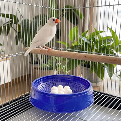 Eorbow 10 Pack Pigeon Nest Bowls, Durable Plastic Bird Breeding Basin, Breathable Egg Rest Beds for Quails Doves and Small Birds, Pet Cage Supplies