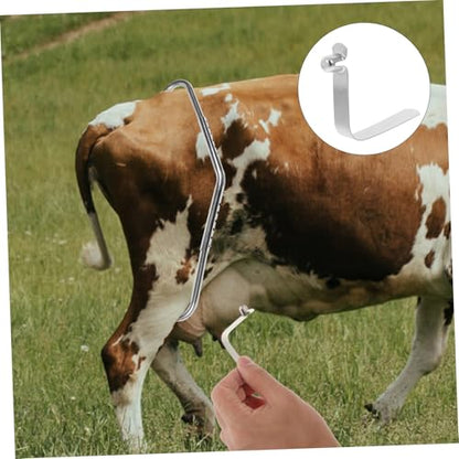 10pcs Cows Spring Clips Tool Dairy Kick-Stop Rod Shrapnel Device for Livestock Stick Management