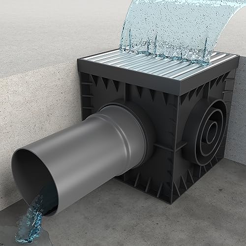 Vodaland - 12x12 Catch Basin Stainless Steel ADA/Heel Proof Grating Package with Debris Basket Included!