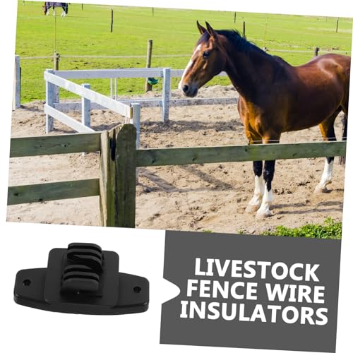 BESPORTBLE 50Pcs Electric Fence Wire Insulators Livestock Insulators for Electric Fencing Efficient Wire Holders for DIY Fencing