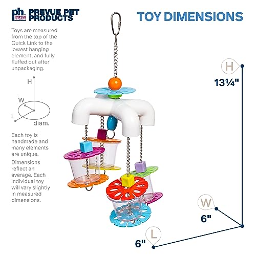 Prevue Pet Products Sink 'n Seek Playfuls Forage & Engage Bird Toy - Cage Accessories for Small to Medium Birds, Ideal for Cockatiels, Conures, Parakeets, Budgies, Lovebirds, and African Greys
