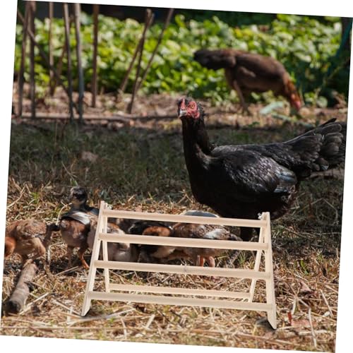 Yardwe Chicken Perch Stand for Poultry Roosting Bar and Climbing Ramp Toy for Chicks and Chickens Easy to Clean Coop Accessory