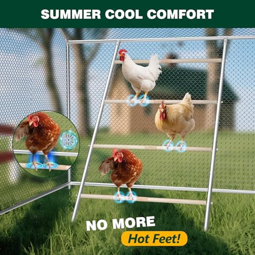 Chicken Perch Roosting Bars for Coop Farm Chicken Toys Roost Ladder for Backyard Poultry (58.2" L x 32" W) - color: 1 Pack