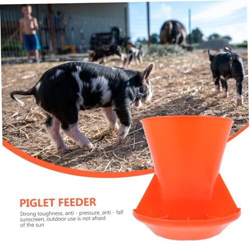 KESYOO Automatic Piglet Feeding Trough Compartment Livestock Feeder Easy Install Thicken Plastic Pig Feed Pan