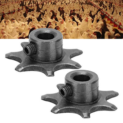 2Pcs Wheel Gear Reversible Toothed Gear, Incubator Motor Accessories, High Quality Metal Hatching Machine Gear with Spare Part, Durable Replacement Gear for Egg Turning Machine