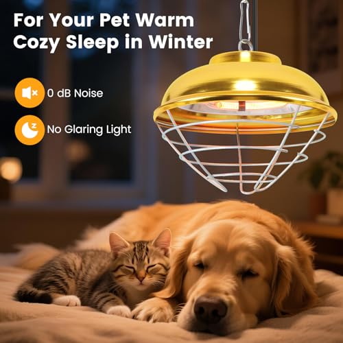 Hanging Chicken Coop Heater, 300W 2 Heating Levels Premium Waterproof Heaters for Chicks Brooder Pen, Duck, Pet House, Poultry, Greenhouse Plant - size: Small Heater
