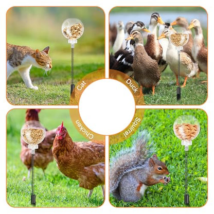 2 Pack Peck Toy, Interactive Slow Feed Release Toy for Your Flock, Lightweight Chicken Treat Dispenser, Interactive Chicken Slow Feeder, Boredom Busting Fun Maintain Your Hens Entertained