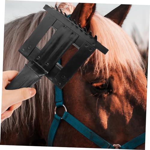 KESYOO Horse Grooming Brush for Animals Practical Horse Hair Comb with Teeth Comfortable Grip for Grooming Cattle Horses and Livestock Fur Cleaning