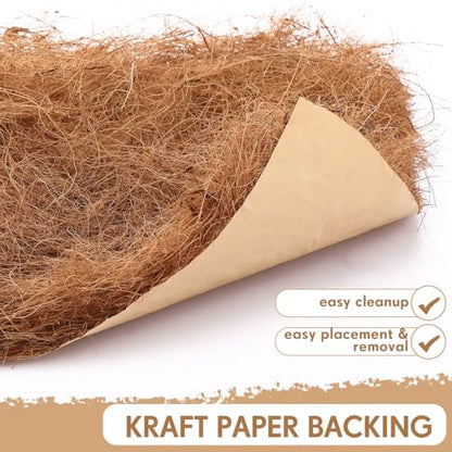 Yerliker 3 Pack Chicken Nest Box Pads Laying Hen Nesting Box Liners Nesting Pads Natural Coconut Fiber for Chicken Coop Bedding Fit Most Nest Boxes