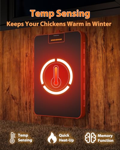 Chick Brooder Heat Plate,11" x 15" Brooder Plate with Adjustable Height & Temp,200W Brooder Heater Warmer for Chicken Coops Poultry (Orange)