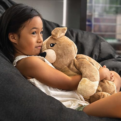 HUGIMALS Charlie the Puppy 20 Inch 4.5 lb Heavy Cute Sensory Weighted Comfort Plush | Large Unscented Washable Self Care Calming Stuffed Animal for Kids, Teens and Adults - color: Charlie the Puppy