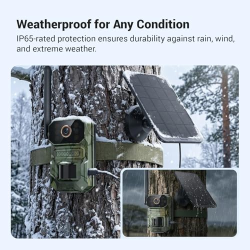 Hubposh 4G LTE Cellular Solar Security Camera | 1080p bullet cam, night vision with motion activated, 2-way talk, IP65 outdoor security, built-in SIM, plan sold separately