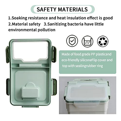 Large Flour Storage Container Bin 50lb, 2Pack Airtight Rice Storage Containers with Wheels Seal Locking Lid, BPA Free with Measuring Cup&Scoop for Flour, Rice, Grain(Green) - color: Green