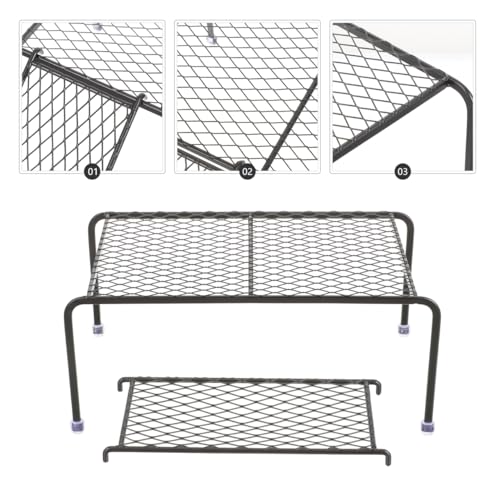 balacoo Rutin Chicken Coop Platform with Ladder Hollow-Out Iron Roosting Rack for Poultry Care Indoor Outdoor Habitat Supply 10.62X5.90X4.52 Inches