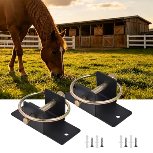 2Pack Heavy Type Steel Feed Bucket Holder for Stable Barn and Livestocks Feeding with Quickly Release Bolt - style: 4 piece set