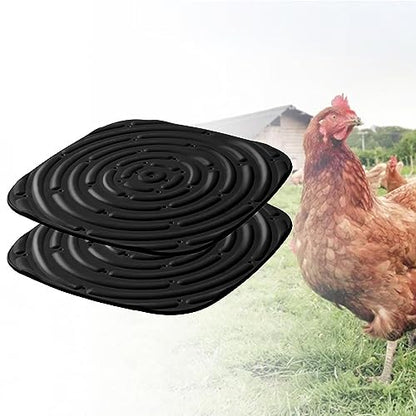 2Pack Washable Chicken Nesting Pads for Chicken Coops, Nesting Boxes Pads, Reusable Hen Nest Box Pads, Black