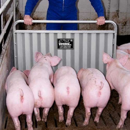 3 Foot Aluminum Livestock Sorting Panel, (36" x 34") Lightweight and Durable Livestock Panels to Guide Pigs, Cattle, Goats, Sheep. Versatile Livestock Handling Equipment | Lightweight