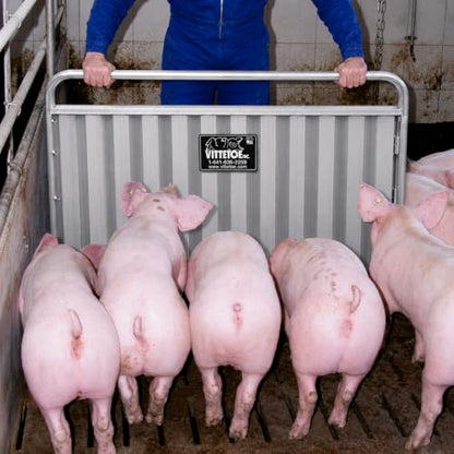 3 Foot Aluminum Livestock Sorting Panel, (36" x 34") Lightweight and Durable Livestock Panels to Guide Pigs, Cattle, Goats, Sheep. Versatile Livestock Handling Equipment | Lightweight