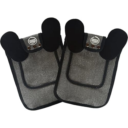 DOWN UNDER OUTDOORS 2 Pack Medium-Large Chicken Saddles with Adjustable Straps, Chicken Apron, Poultry Saver, Pet Supplies, Including Shoulder Covers (Extra Long Grey Mesh) - color: Dark Grey Mesh