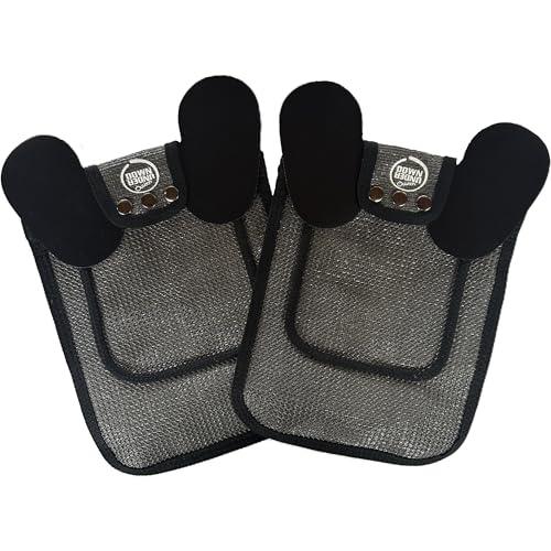 DOWN UNDER OUTDOORS 2 Pack Medium-Large Chicken Saddles with Adjustable Straps, Chicken Apron, Poultry Saver, Pet Supplies, Including Shoulder Covers (Extra Long Grey Mesh) - color: Dark Grey Mesh