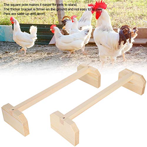 Chicken Wooden Perches, 2pcs Large Wooden Bird Stand Training Hens Roosting Bar for Coop and Brooder Parrots Chicken Perch Strong Wooden Roosting BarChicken Wooden Perches