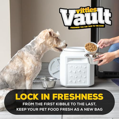 Gamma2 Vittles Vault Pet Food Storage Containers - Sealed Dog and Cat Food Storage Container, Fits up to 25lbs, Made in the USA - [12"L x 13.75"H] - size: 25 Pounds
