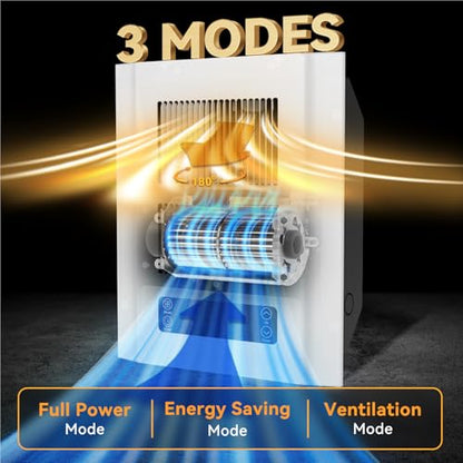 Electric Wall Heater for Indoor Use, 120V Wall Heater with Thermostat and Remote, 3 Heating Modes, 9H Timer, Child Lock, Overheat Protection, Suitable for Bathroom, 1500/750 Watt, Hardwired - color: White
