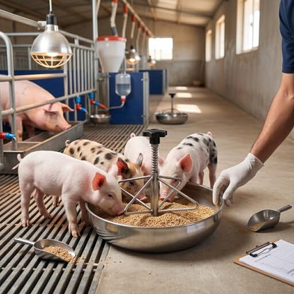 GLOGLOW Pig Food Feeder Piglet Feeder Sow Milk Feeder Piglet Farm Cattle Home