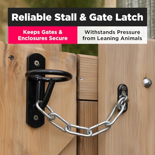 SCENIC ROAD Multi-Use Bucket Hook & Gate Latch for Barn Door and Shed, fits Heavy Duty Black Utility Hook Door Latch, Holds 5 Gallon and 6 Gallon Water Buckets, Pack of 25 (Model SRBH) - size: Pack of 25