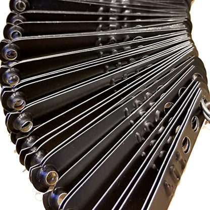 Leg Bands NOT Stamped Aluminum Chicken Poultry Duck Leg Identification Rings (100, Black) - color: Black