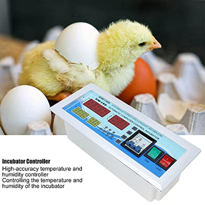 AUNMAS 180-240V XM18D Egg Incubator Temperature Controller, Full-Automatic Temperature Humidity Controller Machine System with LCD Display for Chicken Birds Ducks Geese Pigeons