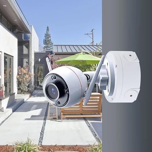 Universal Bullet Security Camera Junction Box Mount Bracket Plastic Rainproof Junction Box Mount Bracket for IP Camera Electric Enclosure, Indoor/Outdoor Wall Cable Junction Base Boxes (1 Pack) - size: 1 PACK