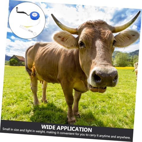 Animal Measuring Tape 2.5M for Cattle Pig Goat Weight and Girth Measurement Flexible Livestock Body Tape for Farm Use Style