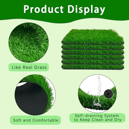 6 Pack Chicken Nesting Pads-12×12", Artificial Thicken Washable Grass Nesting Box Liners Pads Reusable Laying Eggs Bedding for Chickens Coop Pet Indoor Outdoor