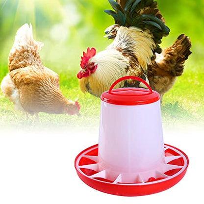 Chick Feeder and Waterer Set, 1L Baby Chicken Waterer Feeder, Baby Chicken Starter Kit, Hanging Poultry Drinker Quail Feeder, Small Coop Water Dispenser for Chickens, Turkeys, Ducks (3KG Feeder) - color: 3KG Feeder